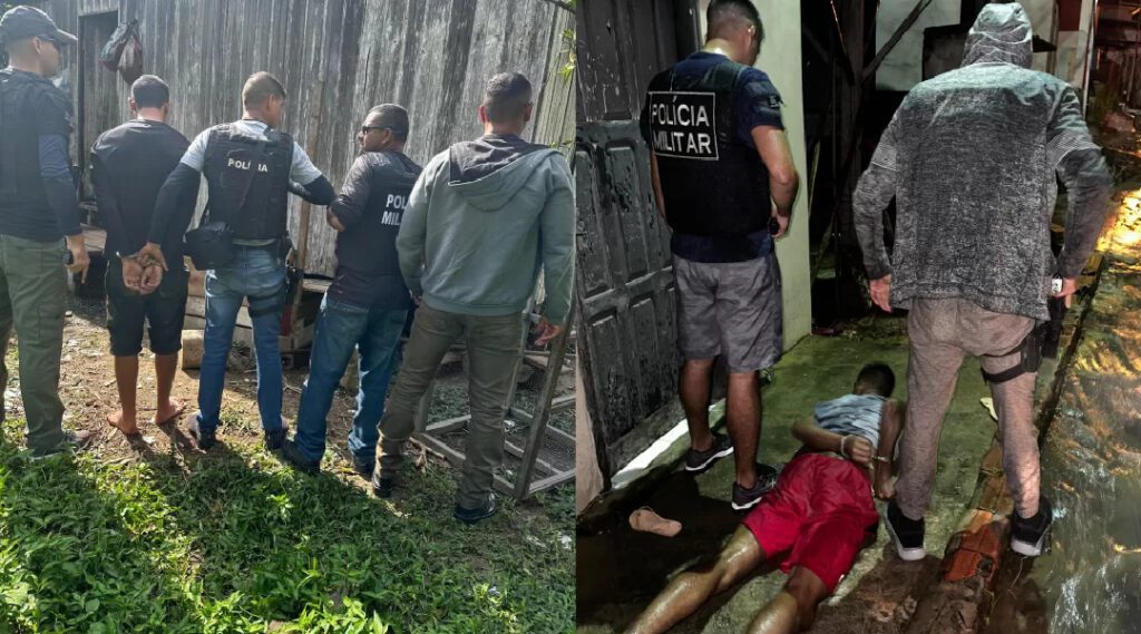 Polícia Militar do Amazonas captura dois dos seis foragidos da delegacia de Guajará